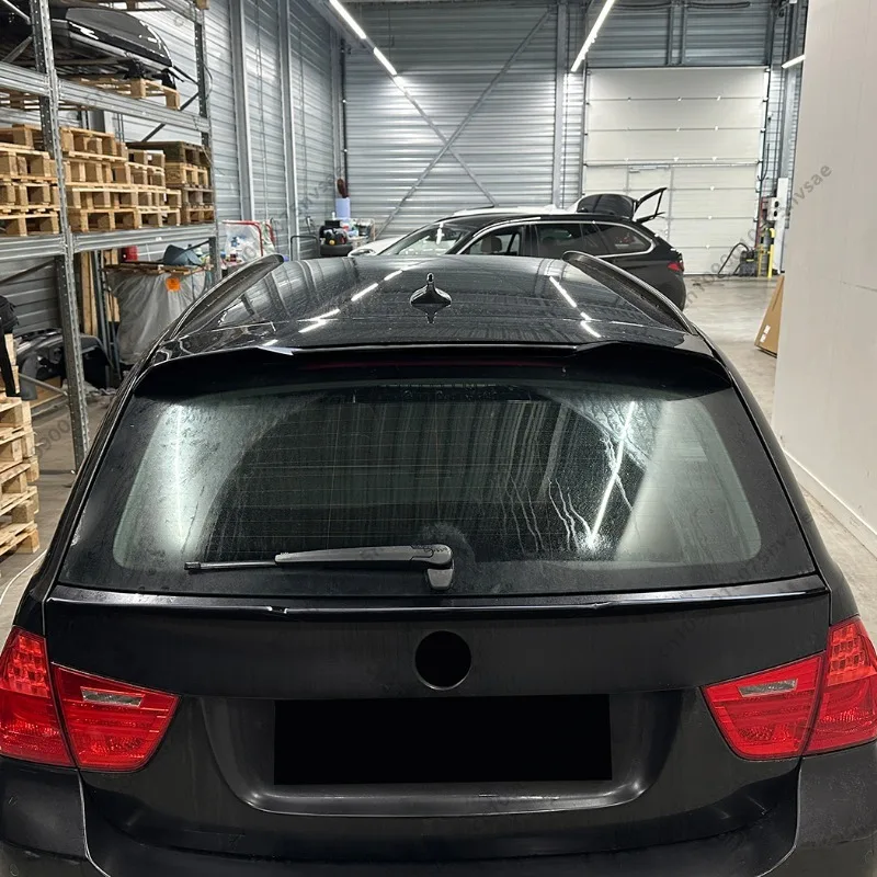 لسيارات BMW E91 3 Series Touring 2005-2012 ماكستون ستايل خلفي سقف سبويلر الجناح الخلفي الجذع الباب الأوسط سبويلر الجناح بوديكيت ضبط