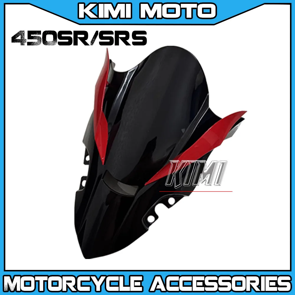 

Motorcycle Modified Competition Windshield Heightened New Competition Front Windshield With Fixed Wing For CFMOTO 450SR 450SRS