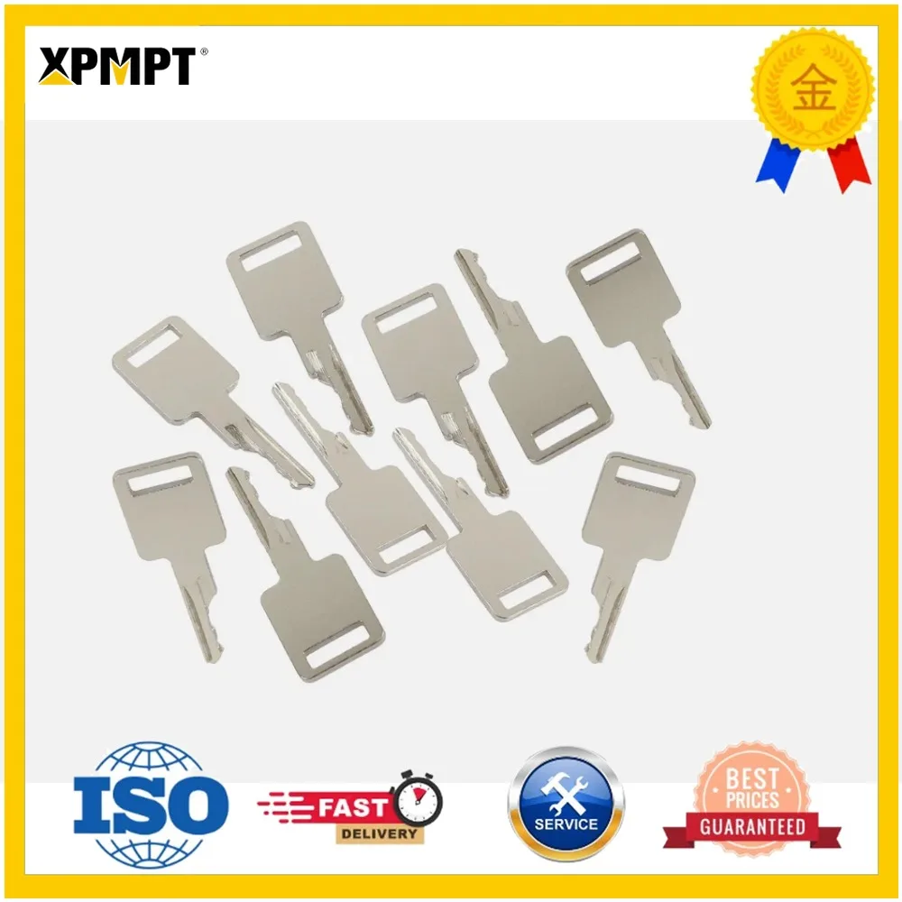 10PCS S331/S160 D250 KEYS fits For Bobcat Key S550 S185 Skid Steer Loader Sweeper Key Excavator Heavy Equipment Keychain