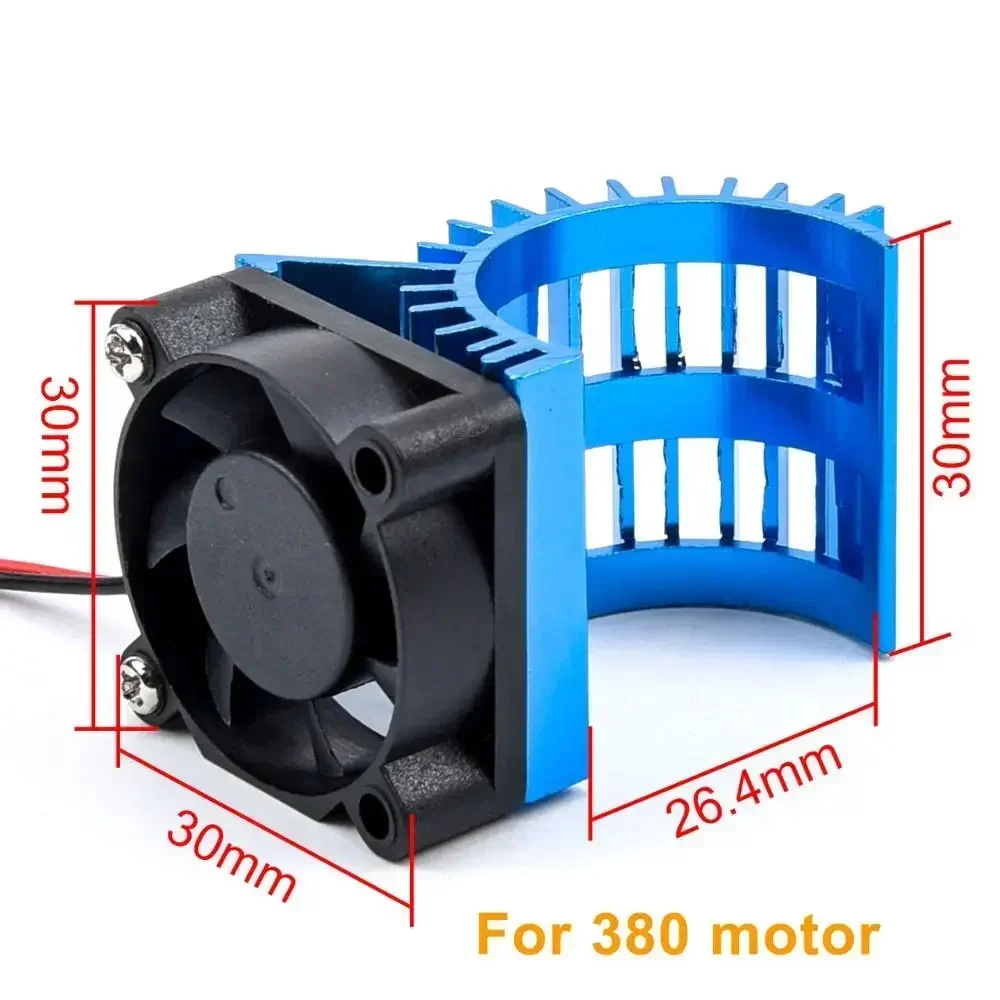 มอเตอร์ไร้แปรงฮีทซิงค์ + พัดลมระบายความร้อน 380/540 ความร้อนไฟฟ้าเครื่องยนต์สําหรับรุ่น RC รถ HSP 7014