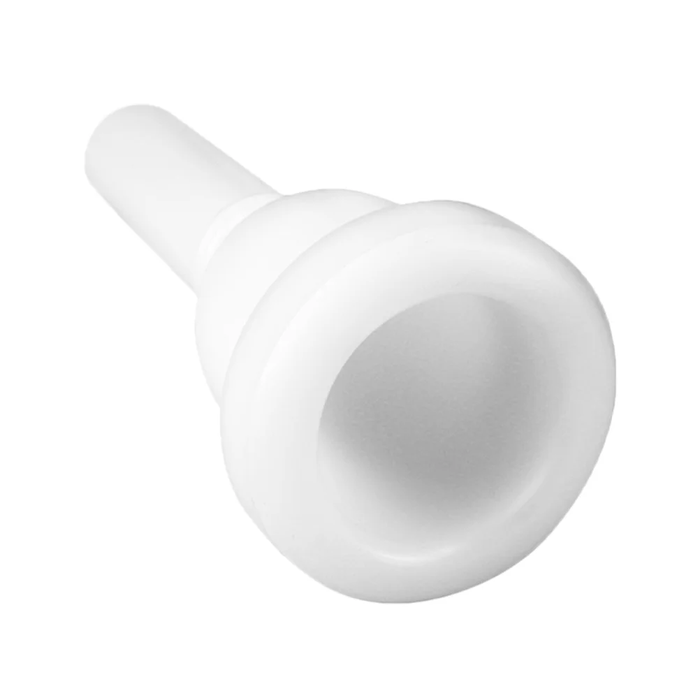 

Tuba Mouthpiece White Plastic Low Bass Sound Side Key for Fast Tone Change Musical Mouthpiece Tuba Replacement
