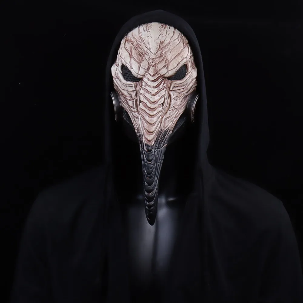 Steampunk Pest Dokter Masker Cosplay Lange Neus Vogel Snavel Latex Helm Carnaval Maskerade Halloween Feest Kostuum Rekwisieten