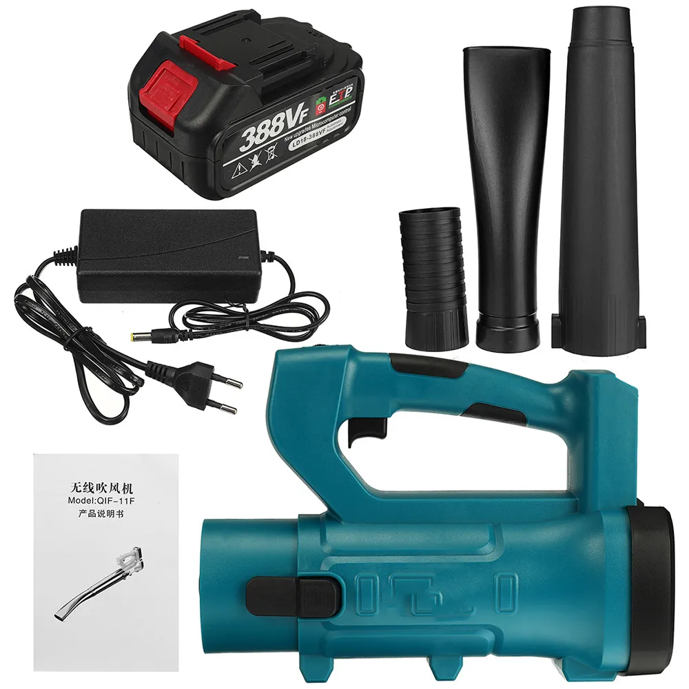 6 Gears Cordless Leaf Blower 18000R/MIN 3000W Handheld Electric Air Blower Rechargeable Cordless Snow Blower For Makita 18V