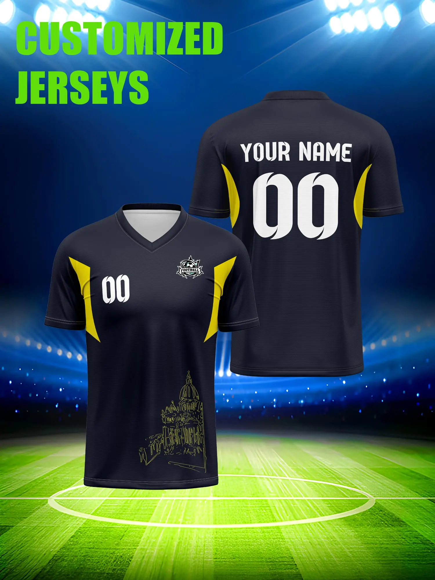 

Футболка для футбола с индивидуальным изображением, номером и именем, редкая эксклюзивная коллекционная версия для фанатов.