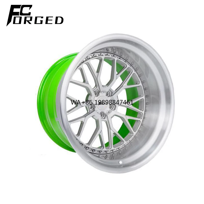 

High-end Custom High-quality Alloy Wheels 3-piece 18 19 20 21 22 23 24 Inch Frosted Finish for Car Modification