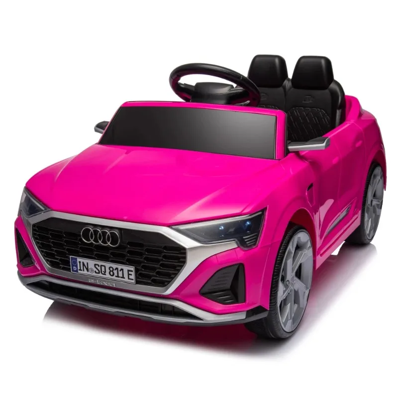 12V Kids Electric Ride On Car, Licensed Audi SQ8, Remote Control, Dual Drive, Suspension, Music, LED Lights, for Ages 3-6
