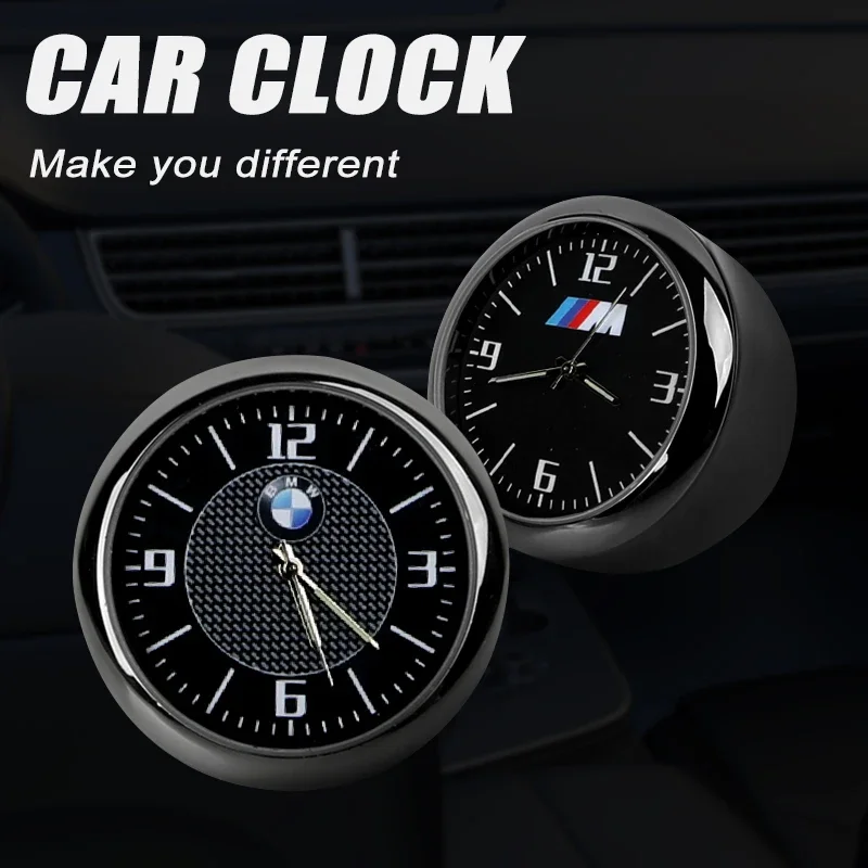 Car Clock Ornaments Watch For BMW M E46 E90 E60 F30 E39 F07 F10 F16 F20 E87 E36 F20 F30 E92 1 2 3 5 6 7 Series X1 X2 X3 X5 X7