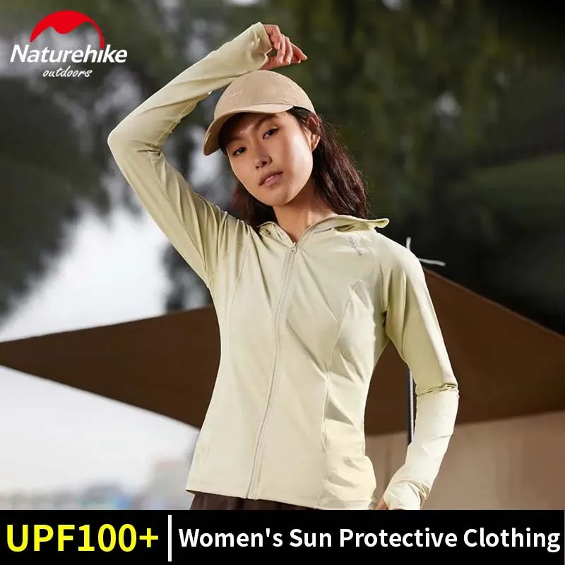 Naturehike Women's Sun Protection Clothing Bike Jacket UPF100+ Ultralight 180g Sportswear Cycling Fishing Summer Outdoor Jacket