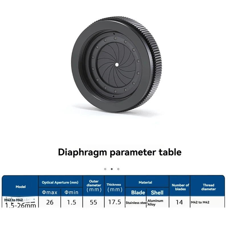 A34R 1,5-25 мм ручная диафрагма, регулируемая механическая диафрагма, диафрагма для цифровой камеры, микроскопа, диафрагма SK25
