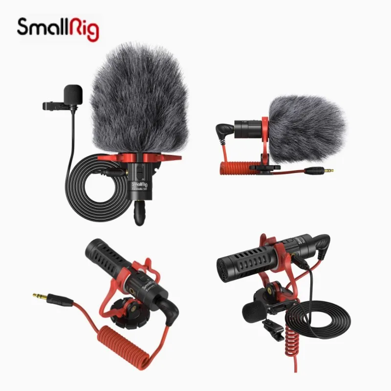 

SmallRig S20 On-Camera Microphone with Shock Mount Video Microphone Stereo Mic for DSLR Cameras for iPhone and Smartphones 3468