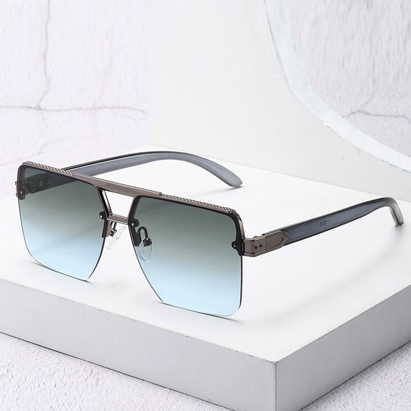 New Square Men's Sunglasses Personality Versatile Fashion Sunglasses Trend Trend Car Sunglasses 1203