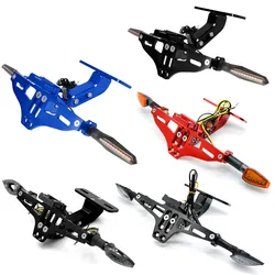 For HYOSUNG GT650R GT 650 R GT250R 2006 -2012 Motorcycle License Plate Bracket Holder Frame Number Plate Turn Signal Light