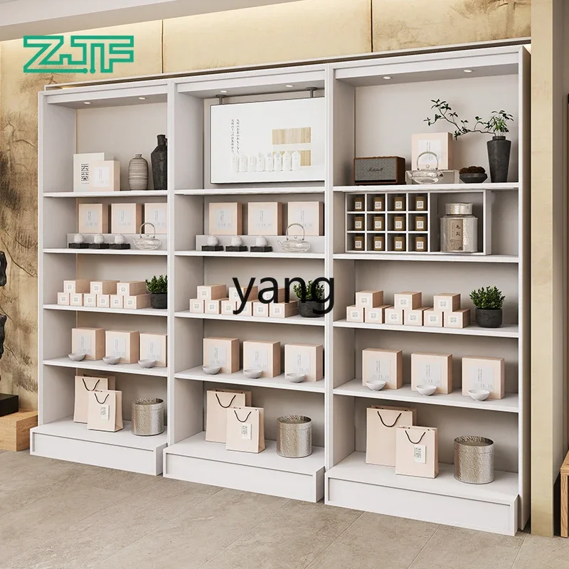 

LTT tea display rack store whole wall gift box sample combination display rack