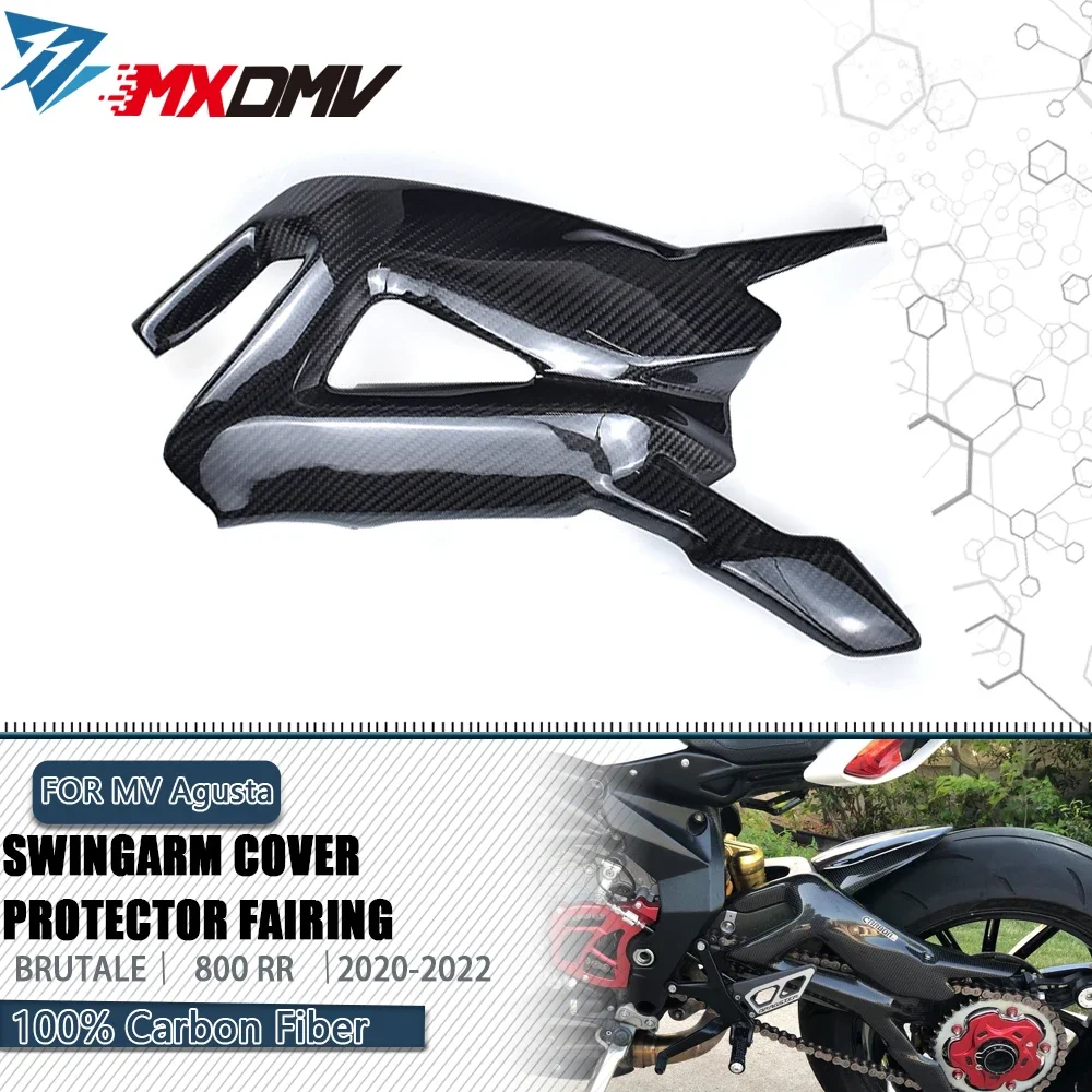

Carbon Fiber Swingarm Cover Protector Fairing Motorcycle Accessory For MV Agusta Brutale 800 RR 800RR 800RC F3 675 800 2017-2019