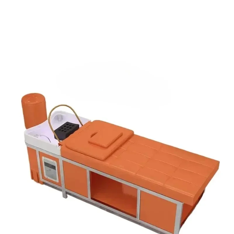 TQH理髪店シャンプーベッド高級厚手ステンレス製マッサージベッド美容室専用燻蒸ヘッドトリートメントベッド