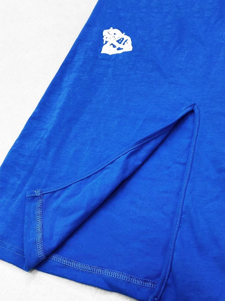 REDDACHiC jupe de survêtement imprimée en détresse avec poches fente cordon de serrage taille droite Maxi longue jupe graphique Vintage femmes bas