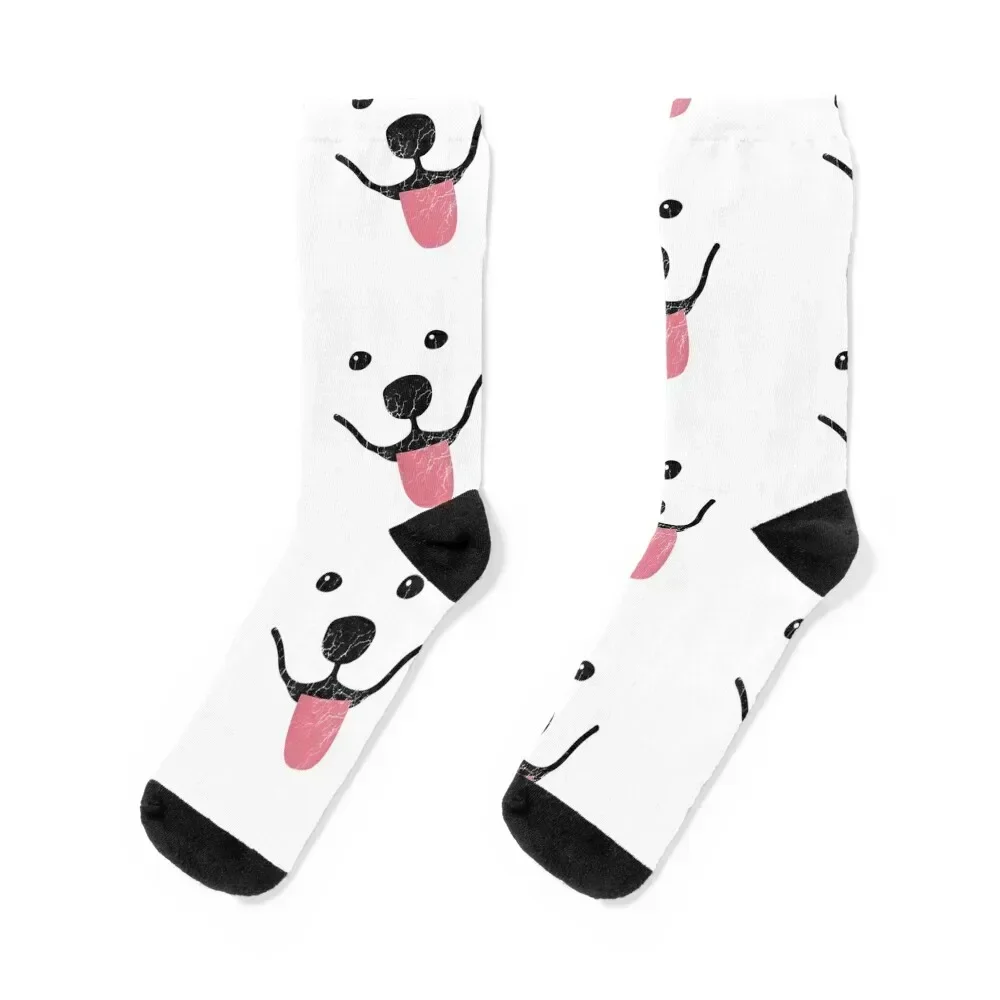 

Funny Samoyed Socks sports stockings Stockings men cotton high quality Antiskid soccer Men's Socks Luxury Women's