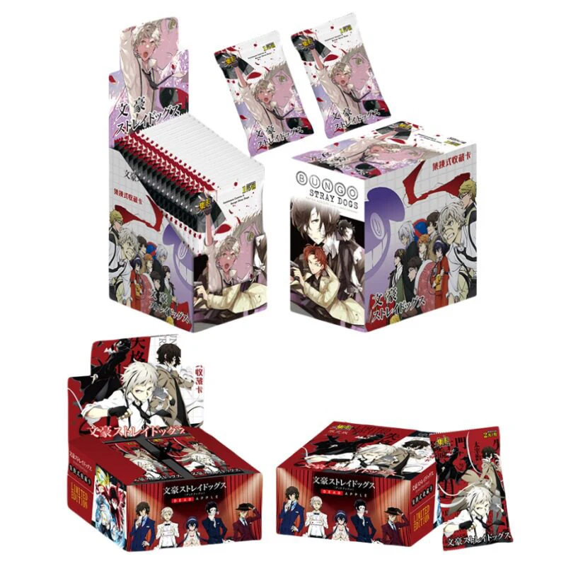 Collection card Bungo Stray Dogs blind box Akutagawa Ryunosuke anime peripherals