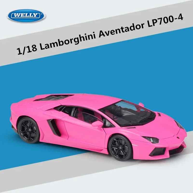 Welly 1:18 Lamborghini Aventador LP700-4 Alloy Sports Car Model