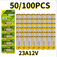 50/100PCS 12V Alkaline Battery A23 23A 23GA A23S E23A EL12 MN21 MS21 V23GA GP23A LRV08 for Remote Control Doorbell Toy Dry Cell