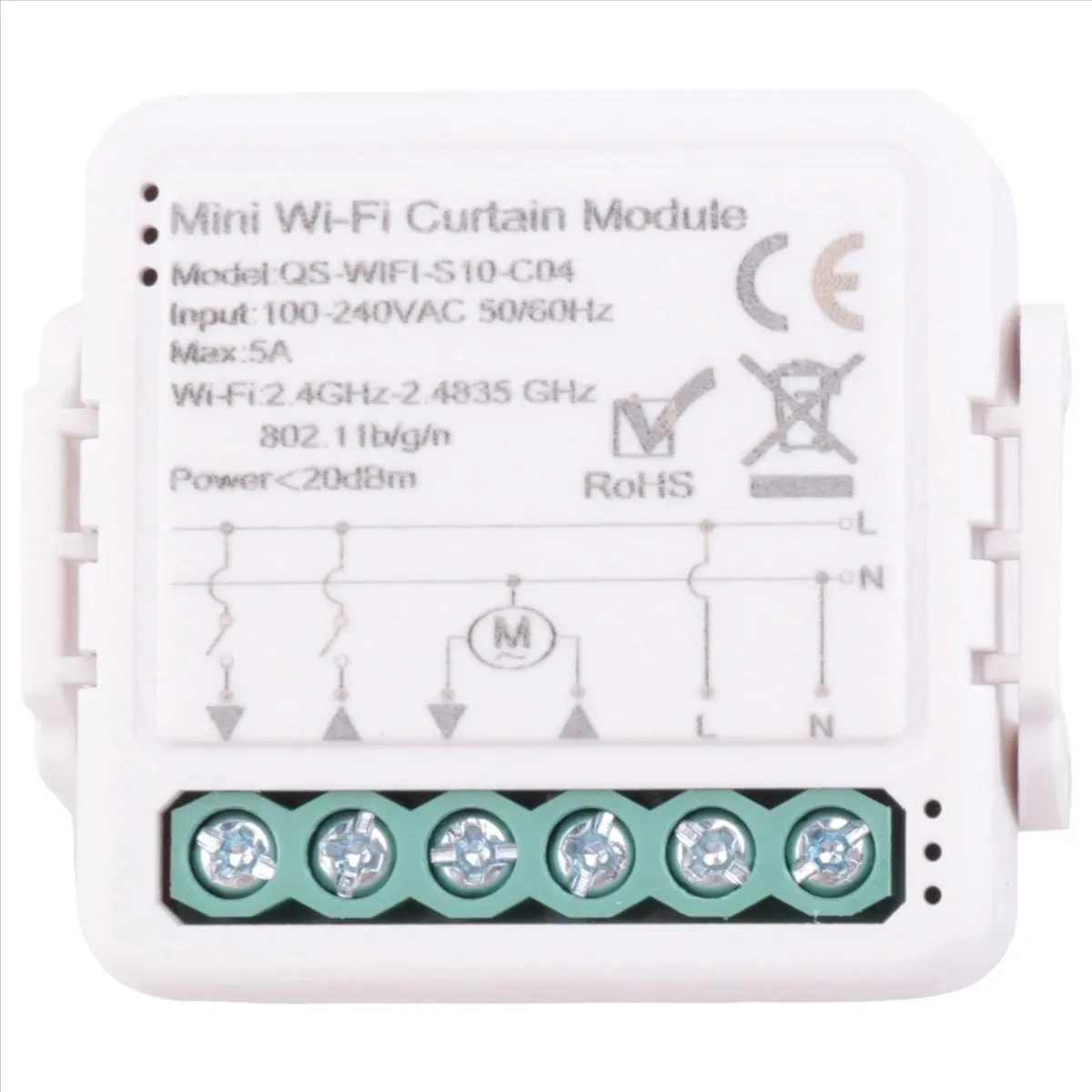 ABGN Tuya Smart WiFi Curtain Switch Module for Roller Shutter Electric Motor Smart Life APP Remote Control
