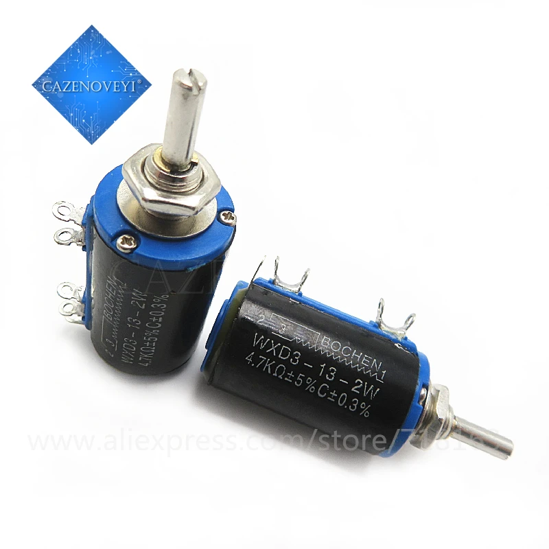 

1pcs/lot WXD3-13 more than 4.7 K o ring wire-wound potentiometer precision potentiometer (10 times) In Stock