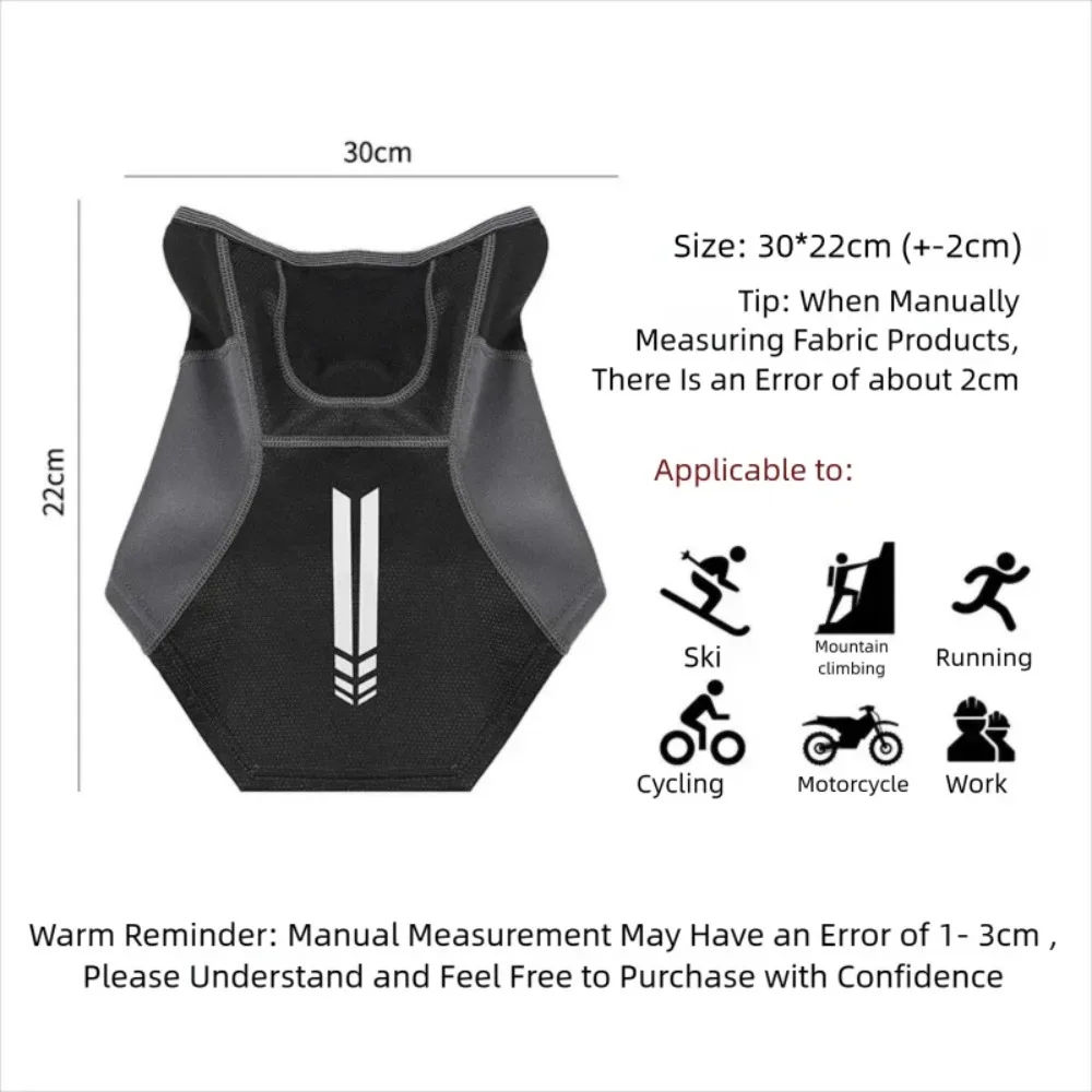 قناع عاكس للخريف والشتاء، مقاوم للغبار والرياح، قناع ركوب الدراجات بالإضافة إلى معدات خارجية لحماية الأذن المخملية