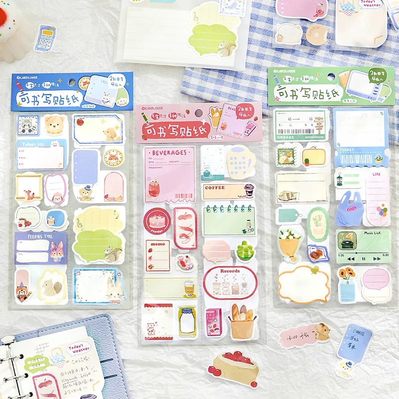 

8packs/LOT Diary fragments series cute lovely retro decorative paper sticker
