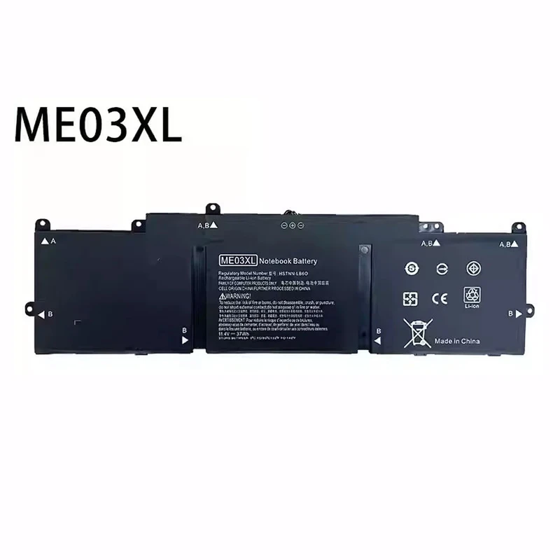 ME03XL Laptop Battery for HP Stream 11 13 Series 11-d004TU d005TU d006TU TPN-Q154 TPN-Q155/Q156 HSTNN-UB6M 787089-542 11.4V 37Wh