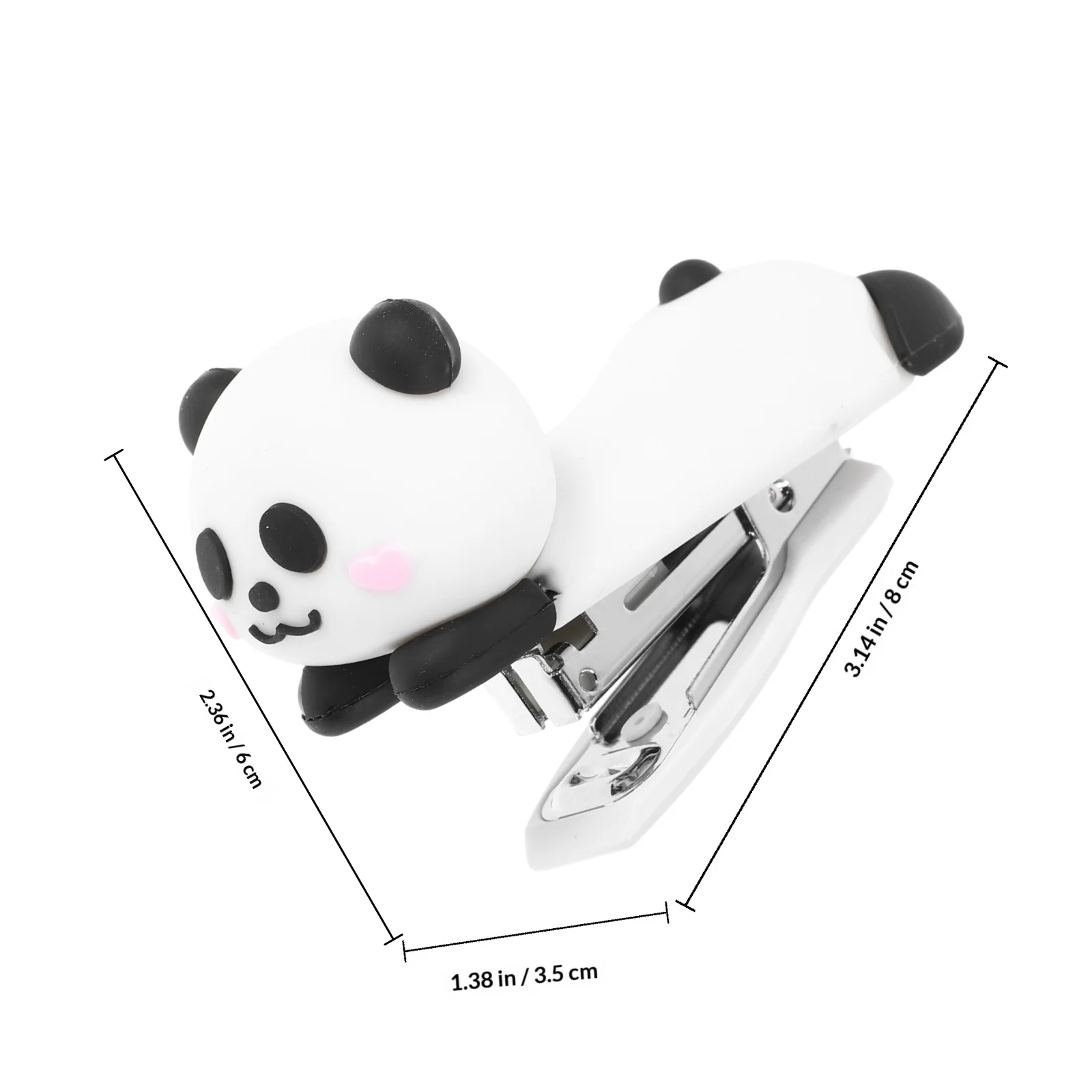 Mini Cute Panda Small Desktop Stapler Portable Fun Stapler for Teachers Classroom School Home Office Use Stapling Machine