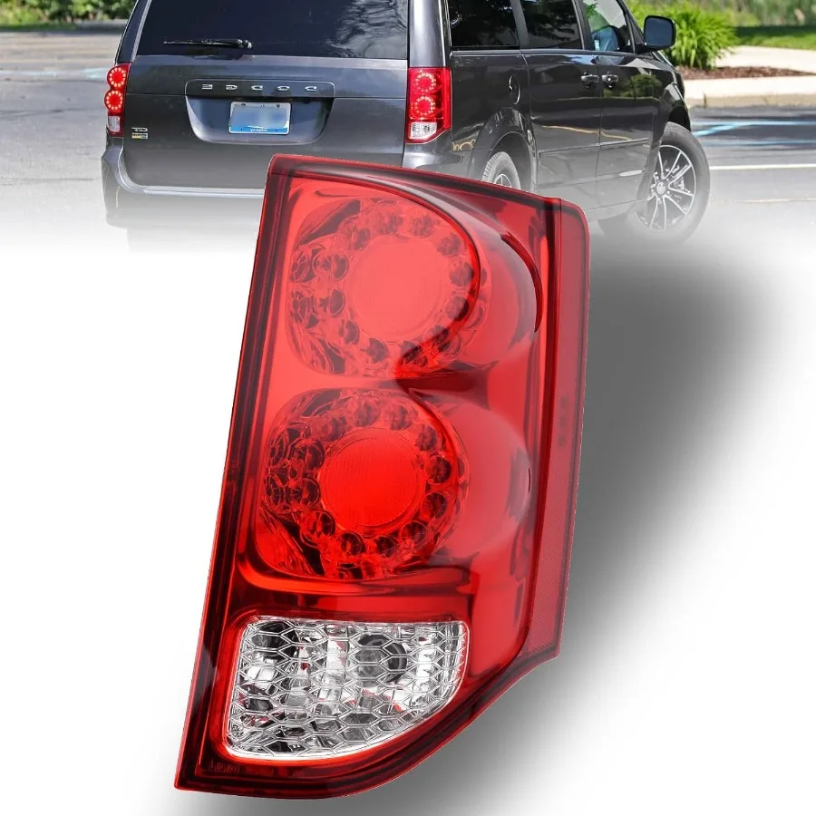 

LED Rear Tail Light Assembly Compatible with 20112020 Dodge Grand Caravan Right Passenger Side Brake Signal Lamp with Bulb 5182