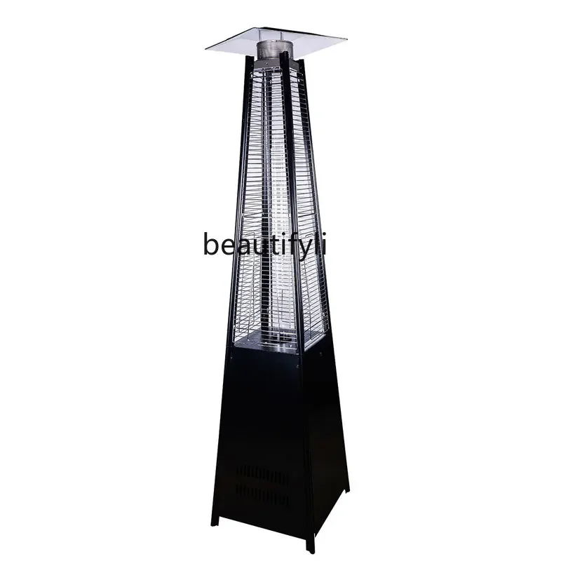 

NQ Outdoor tower gas heater Commercial liquefied gas taking real fire Landscape garden oven