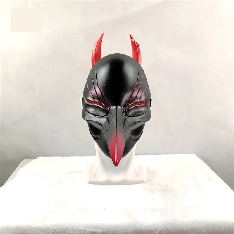 Love and Deepspace Sylus Cosplay Mask Subordinate XueMing XueYing Mask Horns Prop Halloween Monster Prop Accessory Party