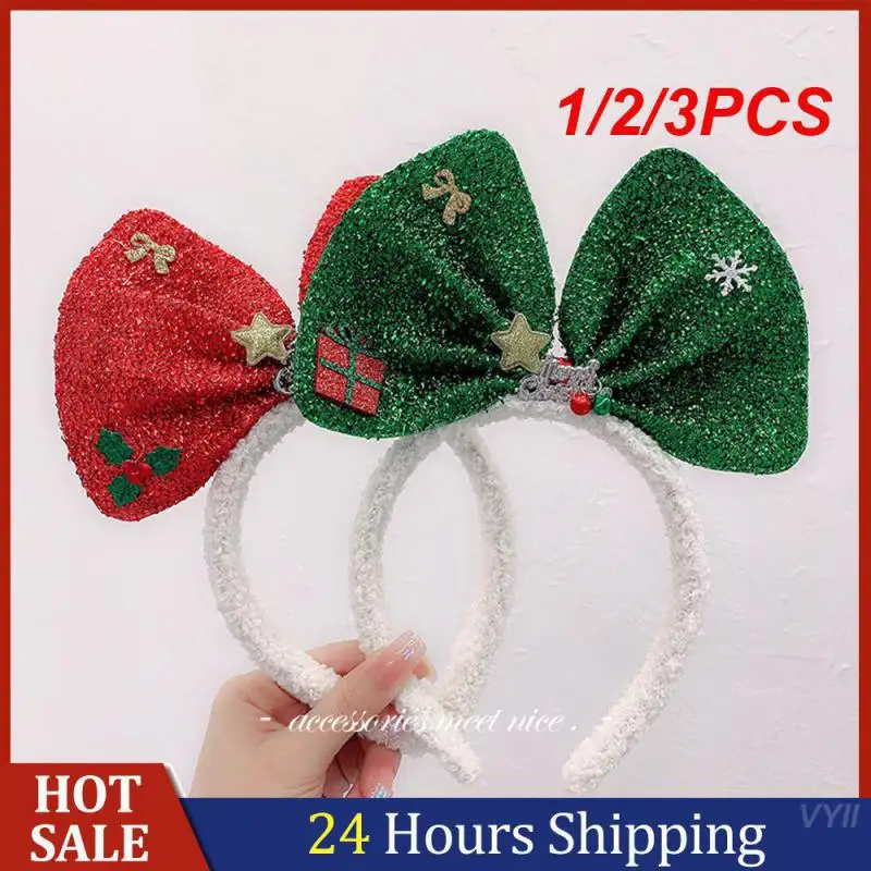 1/2/3PCS Womens Hairband Womens Model Unique Fashion Cute Headband Clothing Accessories Christmas Headband Big Bow