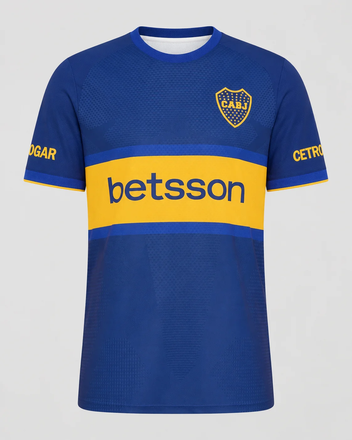 Boca Juniors 26-27 Heim-Fußballtrikot Blau Gelb Herren Rundhals Kurzarm Fan-Match – Detail 8