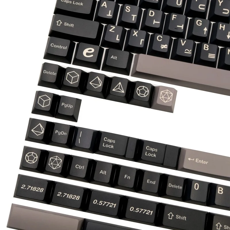 GMK Euler-Teclas de sublimación para teclado mecánico, teclas de 140 teclas para interruptor MX