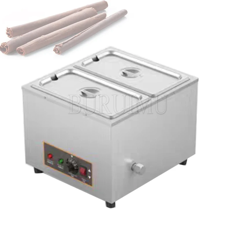 

Chocolate Melting Machine Tempering Holding Furnace Chocolate Melter Stove 2 Tanks Keep Heating Hot