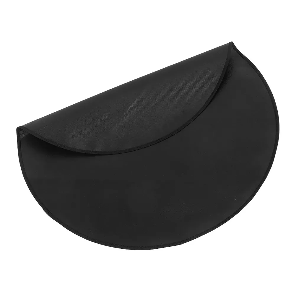 Round Fireproof Bbq Mat Heat Resistant Fire Pit Mat Outdoor Grill Pad Waterproof Oil Proof Camping Fireproof Floor Protector 24