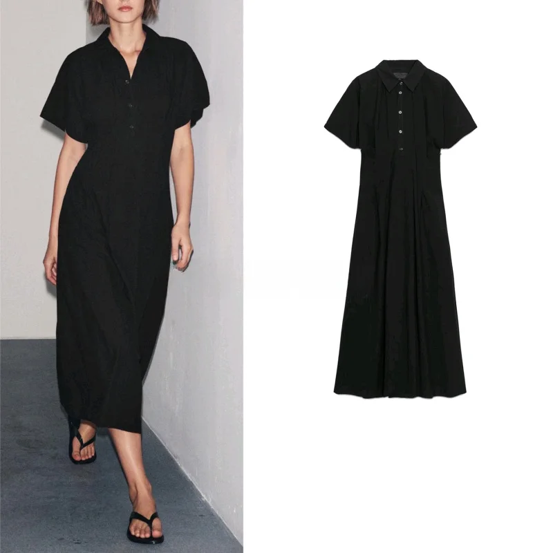 Outono nova chegada feminina a linha dr com gola em camadas ort sve comprimento médio único botão casual dr