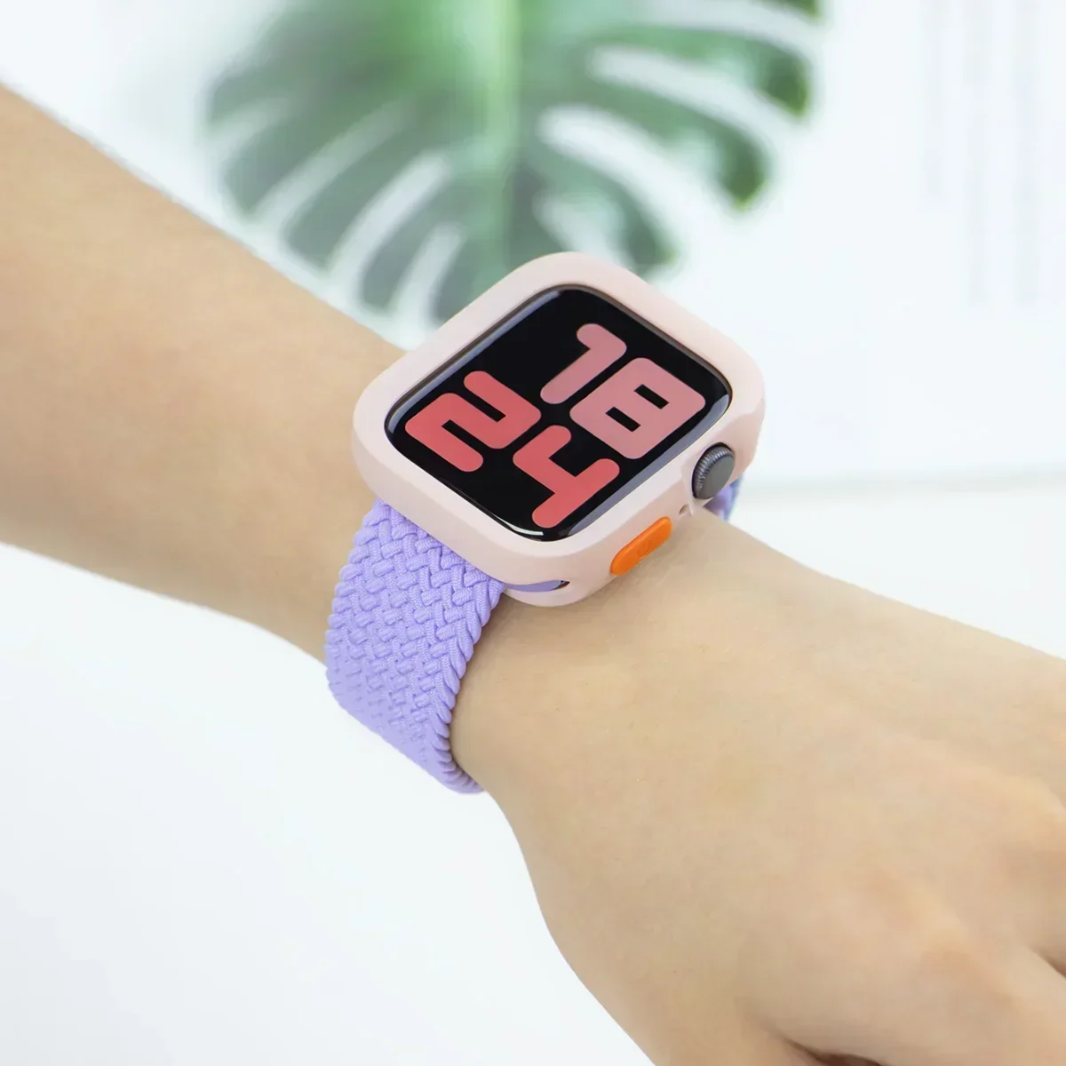 Case+Strap For Apple Watch Series 9 8 7 45mm 41mm Band SE 6 5 4 44mm 40mm Candy Silicone+Nylon correa Strap iwatch Ultra 2 49mm