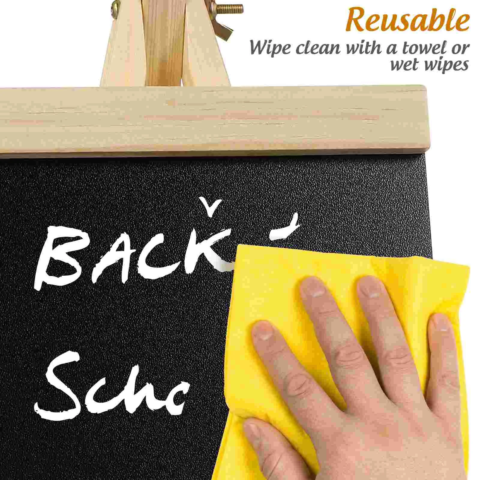 Board Blackboard White Frame Outdoor Chalk Wooden Message Chalkboard Easel Child