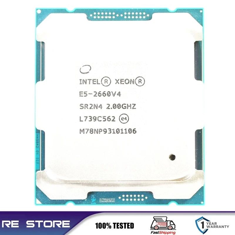 Intel Xeon E5 2660 V4 2660V4 2.0GHz LGA 2011-3 cpu processor