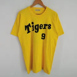 Hanshin Tigers T Shirt Vintage Fujimoto 9 Made In Japan Baseball Size L