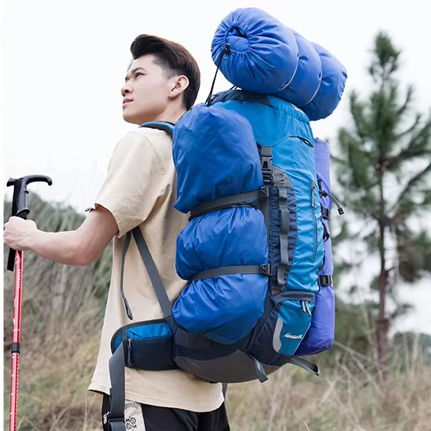 

Durable 60L Outdoor Sports Back Bag Adult Large Capacity Climbing Hiking Bag Necessary Sports Accessories