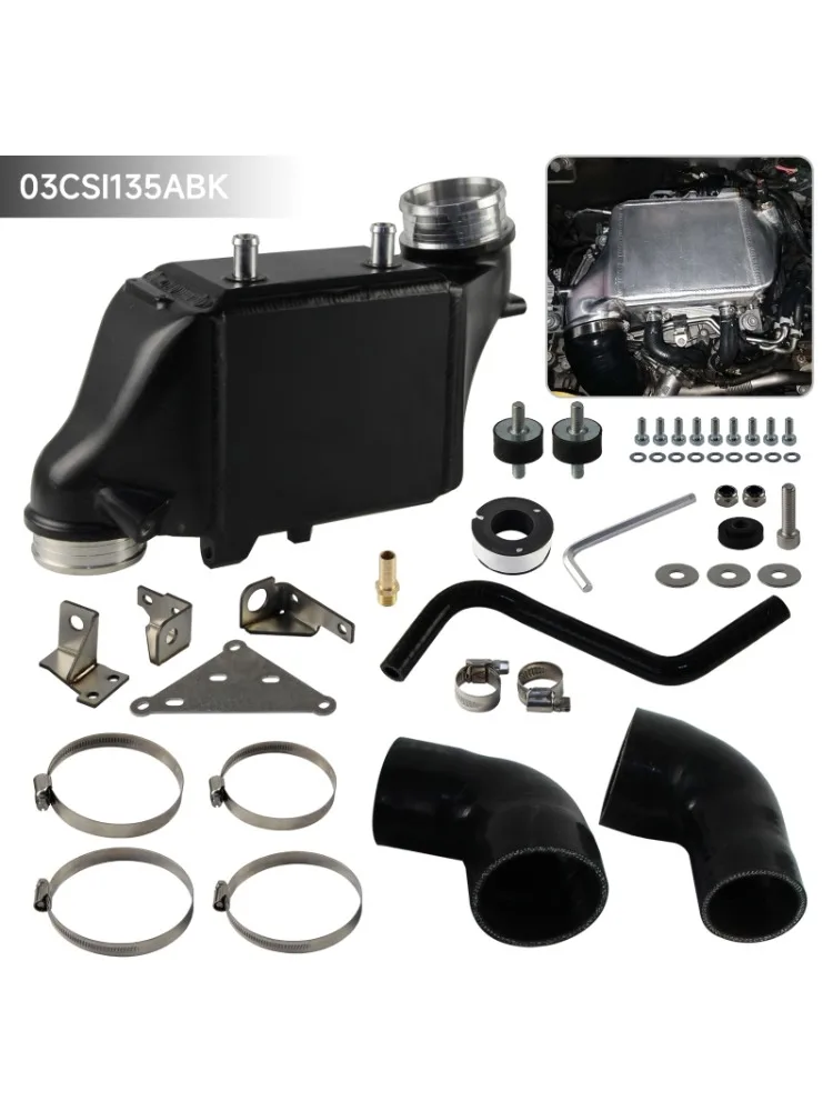 Aluminium-Ladeluftkühler-Silikonschlauch-Kit für VW T6.1 2.0 TDI 110KW 2019+ – Verbesserte Hochleistungs-Ladeluftkühlung mit Bar & Plate-Technologie