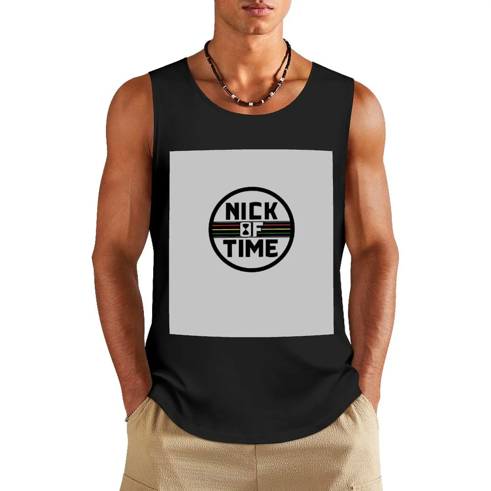 

Nick of Time - OG Logo Tank Top gym Vest for boy