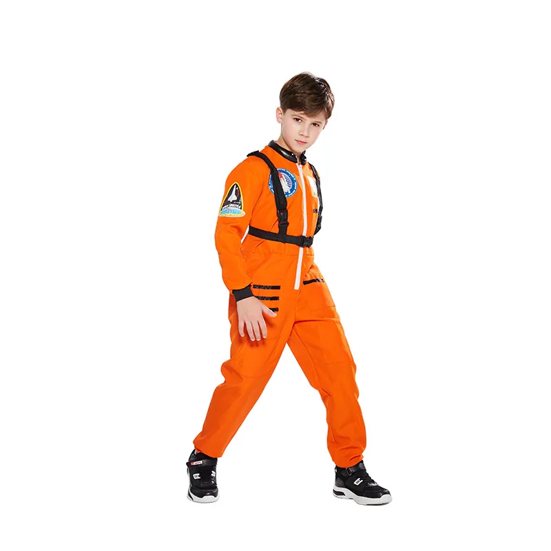 Kind Astronaut Kostüm Raumanzug Stram pler für Jungen Halloween Weihnachten Geburtstags feier Cosplay Kostüm Pruim Buch Woche Outfit