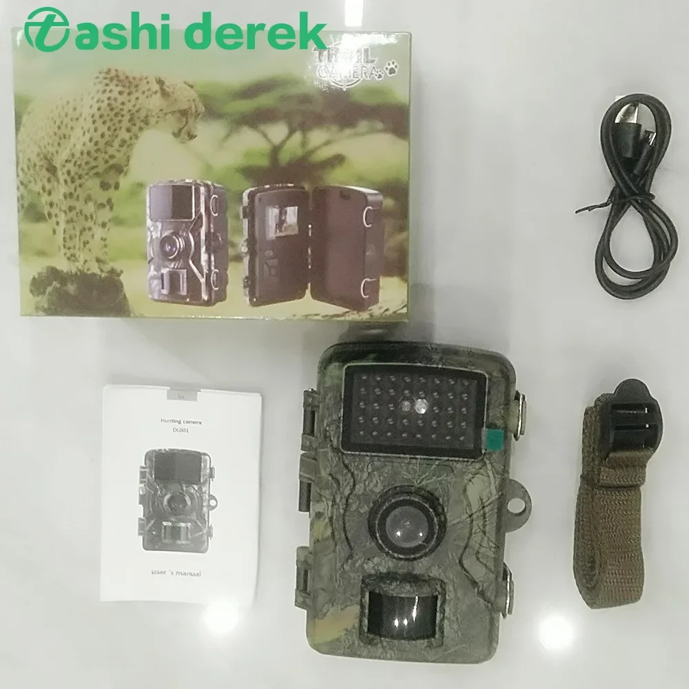 HD surveillance wide-angle lens camera Outdoor hunting camera Intelligent infrared night vision sensor photo and video