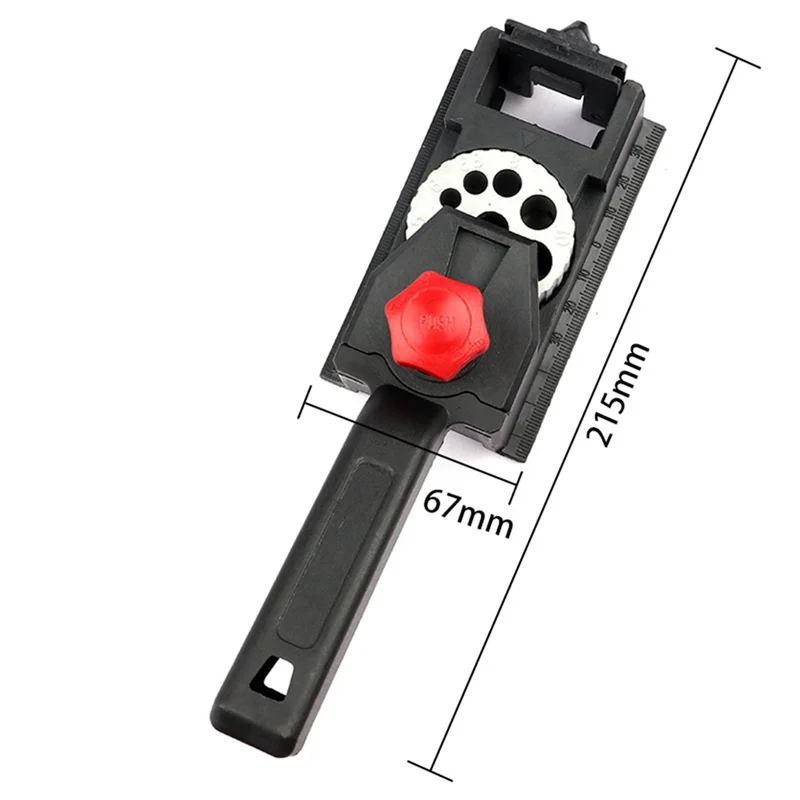 AEE6-Pocket Hole Fixture Kit 10-Hole Woodworking Punch Locator Limit Is Suitable For Most Pin Drilling Operations.