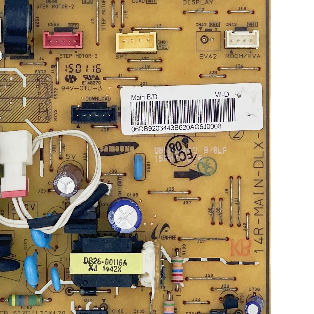 DB92-03443A/E/B/G DB92-03443K/N/P/H دائرة PCB 14R-MAIN-DLX-3 لوحة تحكم لأجزاء تكييف مكيف الهواء سامسونج